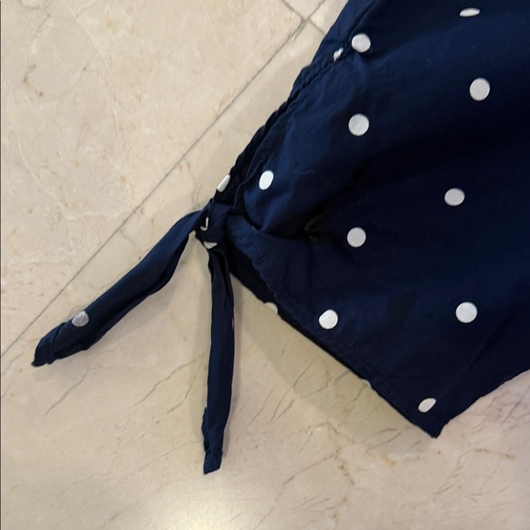 H&M Dark Blue Blouse with White Dots - Picture 4 of 12